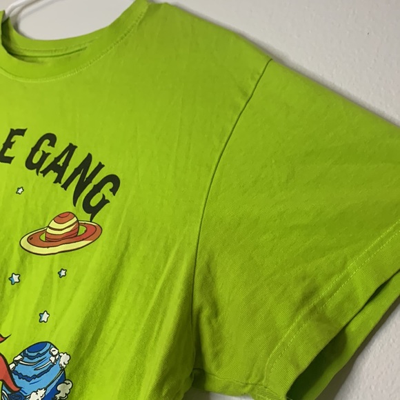 Hustle gang, planet moves short sleeve Tee. Green - size Large. - Picture 4 of 8